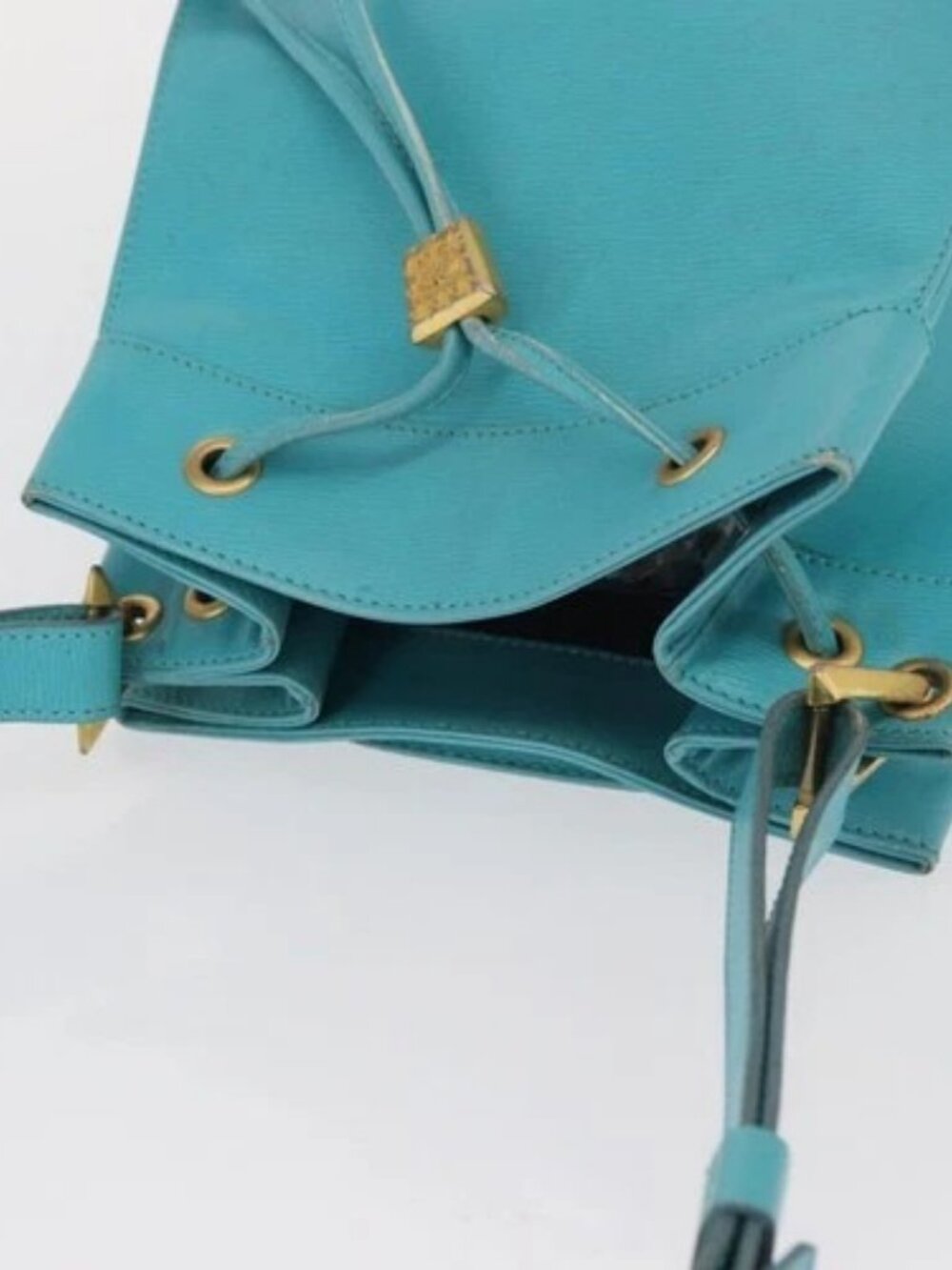 Christian Dior Shoulder Bag Leather Light Blue Auth - Picture 6 of 16